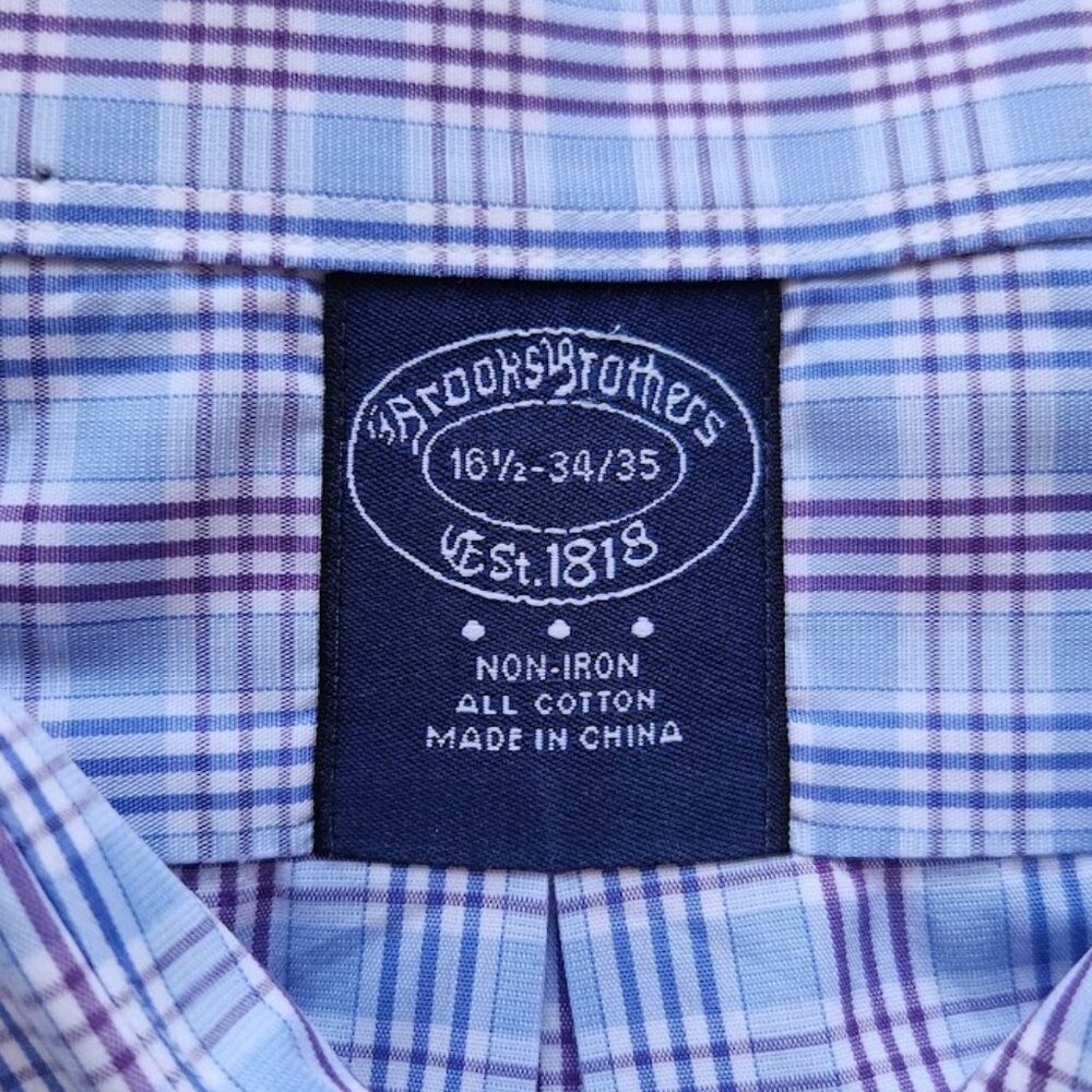 Brooks Brothers Men's Long Sleeve Button-Down Dress Shirt in size 16.5